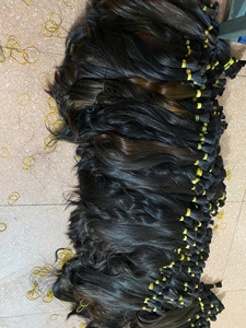 Extensions de cheveux humains vierges vietnamiens de Hanoï, prix d'usine, en vrac, toutes les couleurs compatibles, emballage inclus - Product Image 5