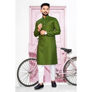 เสื้อยืดผ้าฝ้ายแท้แบบดั้งเดิมพร้อม payjama mehendi - Product Image 1