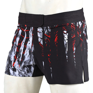 กางเกงมวยไทยขายส่ง ออกแบบเองได้ กางเกง MMA พิมพ์ลาย น้ำหนักเบา สำหรับชกมวยและศิลปะการต่อสู้ - Product Image 3