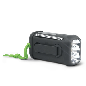 Odm Stylish xách tay FM PLL khẩn cấp đài phát thanh LCD hiển thị bền nhựa panel năng lượng mặt trời đèn <span class=keywords><strong>flash</strong></span> ánh sáng loa không dây đồng hồ điện - Product Image 2