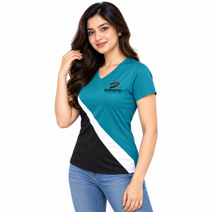 Ropa informal ligera de corte holgado para mujer, camisetas con cuello en V para conjuntos de fin de semana, viajes y comodidad diaria con un estilo duradero. - Product Image 6