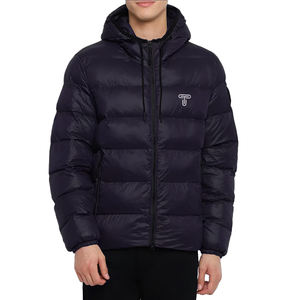 OEM ODM logotipo personalizado hombres invierno al aire libre a prueba de viento chaqueta acolchada sólida chaqueta acolchada con capucha chaquetas acolchadas para hombres - Product Image 1