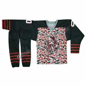 Design Your Own Logo Ice Hockey Jersey High Quality Ice Hockey Jersey 100% Polyester Breathable Custom Made jersey - Product Image 4