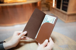 Porte-Comptes en Cuir Véritable Pleine Fleur Robuste et Imperméable pour Restaurants, Hôtels de Luxe et Fournisseurs de Livres de Paiement pour Clients - Product Image 5