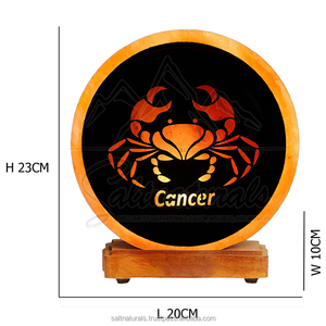 Meilleure vente de haute qualité fait à la main cristal de l'Himalaya Cancer lampe au sel Real Touch lumière de guérison naturelle équilibre émotionnel maison - Product Image 3