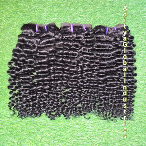 Extensions de cheveux 100% naturels indiens, bouclés profonds, double trame machine, pointes pleines, provenant d'un seul donneur - Product Image 4
