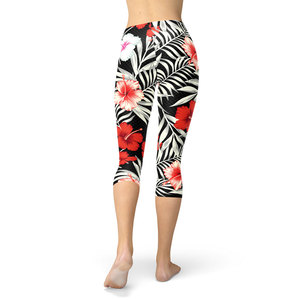 Vêtements de sport pour femmes à imprimé floral, fabrication directe d'usine, pantalon de yoga à taille haute et serré avec poche, leggings sexy - Product Image 6