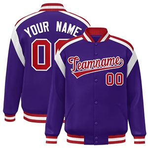 Vestes de baseball varsity coupe-vent écologiques personnalisables de haute qualité, directement de l'usine, pour la saison hivernale, vestes décontractées pour hommes - Product Image 5