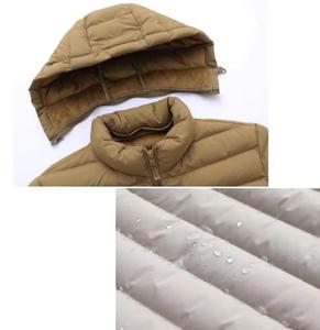 Best Price Men's Hooded Color Blocking Plaid Puffer <b>Jacket</b> Windproof Zipper Front Casual Winter Outerwear <b>Thick</b> Regular Fit - Product Image 4