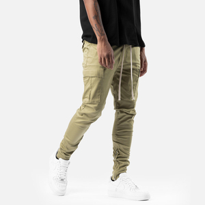 Men Slim Fit <b>Cargo</b> Pants Drawstring <b>Work</b> Sweatpants Loose Casual Jogger Pants Woven Fabric Printed Pattern Zipper Pants - Product Image 6
