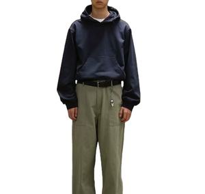 Sweat à capuche décontracté pour homme, personnalisé, 260g, 100% coton molletonné, respirant, brodé, coupe classique, couleur unie, masqué - Product Image 3