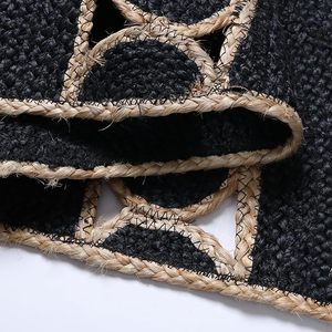 Alfombra de Yute y Algodón Hecha a Mano y Ecológica 2026, Acolchada y Lavable para Dormitorio y Sala de Estar - Product Image 3