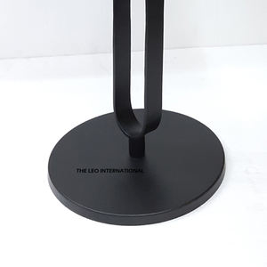 Mesa Auxiliar de Estilo Americano, Color Negro, Diseño Redondo, Accesorios de Muebles de Hierro y Metal, Mesa Auxiliar de la Mejor Calidad - Product Image 2