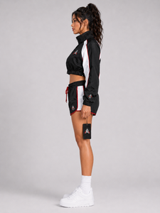 High Quality Women's Casual Windbreaker Short Set Stylish Jacket Shorts Lightweight Comfortable <b>Waterproof</b> Breathable Activewear - Product Image 2