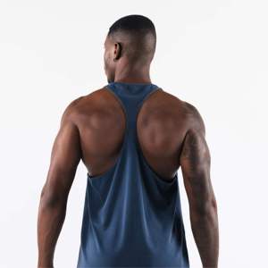 Débardeur stringer personnalisé pour homme, idéal pour la gym, le fitness et la musculation, séchage rapide, sans manches, col rond, 250g - Product Image 2