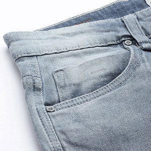 Jeans en denim slim pour hommes, pantalons décontractés pour hommes, vêtements de loisirs pour hommes, fabrication sur mesure, vente en gros printemps-automne - Product Image 5