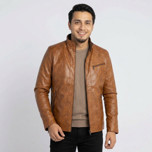 New Fashion <b>Slim</b> <b>Fit</b> Custom Leather <b>Jackets</b> Quick Dry Winter Motor Bike <b>Jacket</b> Top Demanded Sheep Skin Buttons <b>jacket</b> for <b>men</b> - Product Image 6