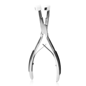 Rose Gold Hair <b>Extension</b> Pliers Metal Double Rubber Grip Micro <b>Beads</b> Closer Tool With Silicon Pads - Product Image 5