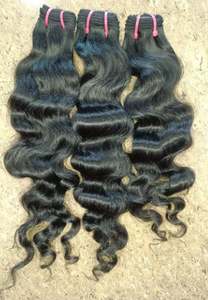 Cabello Indio Virgen de Lujo, Cabello Indio de un Solo Donante, Trama a Máquina, Paquetes de Cabello Humano con Ondas Suaves, Doble Trama, Cabello Grueso y Abundante - Product Image 3