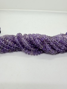 Natural Purple <b>Amethyst</b> Faceted Rondelle Beads 16 Inch Strand Gemstone Jewelry Making Supplies Wholesale - Product Image 4