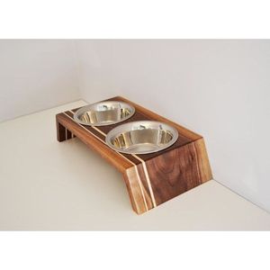 Bol pour chien en bois naturel de qualité d'exportation, fabriqué à la main avec un savoir-faire de qualité - Product Image 2