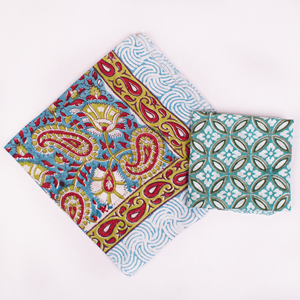 Breathable Poplin Handmade Cotton Printed <b>Bandanas</b> Luxury Style Bohemian Multifunctional Eco-Friendly Four Seasons Craftjaipur - Product Image 2