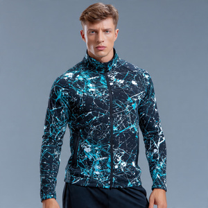Sports Training Eco-friendly Canvas Quilted Sublimation Turn-down Collar Covered Button Autumn Men's Football Training Jacket - Product Image 5
