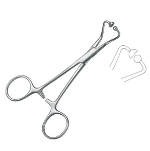 Pinza para toallas de alta calidad de 13.5 cm, de acero inoxidable, veterinaria, puntiaguda, con certificación CE y 1 año de garantía, en venta. - Product Image 1