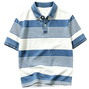 Camiseta de Hombre 100% Algodón Jersey 240g, Manga Corta, Corte Regular, Secado Rápido, Transpirable, Verano, Casual, Golf, Tejido de Punto - Product Image 1