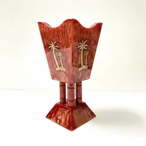 Handcrafted Acacia Wood Resin Arabic Calligraphy Tray <b>Box</b> Set Eco-Friendly Aromatherapy Incense Burner For Ramadan And <b>Eid</b> - Product Image 4