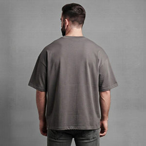 T-shirts Homme 100% Coton Coupe Ample Bicolores pour l'Été, Personnalisables avec Logo Imprimé, Respirants et Écologiques, Lettre 2026 - Product Image 6