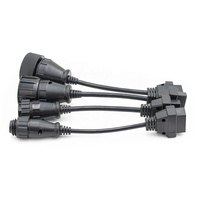 Cable de Escáner Multi-OBD Hembra J1939 Personalizado Linkyou, Analizador de Motor Super, para Camiones y Automóviles, 7-37 pines, 12-24V, 1 Año