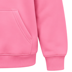 Sudadera con Capucha Rosa de Moda para Mujer con Diseño de Hoja de Hiedra Bordada, Corte Holgado, Forro Polar Cálido, Sudadera de Sororidad - Product Image 6