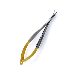 Ciseaux à cuticules professionnels en acier inoxydable courbés et affûtés, outil de coupe de précision avec logo personnalisé - Product Image 1
