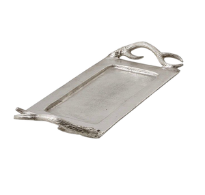 Bandeja de Presentación de Aluminio Hecha a Mano con Perfil Rectangular para Arreglos de Comedor Modernos - Product Image 2