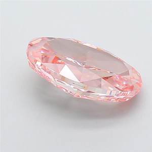 Diamant synthétique cultivé en laboratoire, diamant de qualité supérieure cultivé en laboratoire, rose vif fantaisie, taille ovale, 7,03 carats, VS2 - Product Image 6