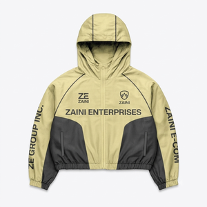Veste coupe-vent en polyester tissé de qualité supérieure 120 GSM, à deux tons, avec logo personnalisé imprimé par transfert thermique - Product Image 1