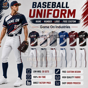 Ensemble Maillot et Pantalon Personnalisés 2026 avec Logo d'Équipe, Tissu Respirant, Confortable, Nouveau Design Unique, Uniforme de Baseball - Product Image 6