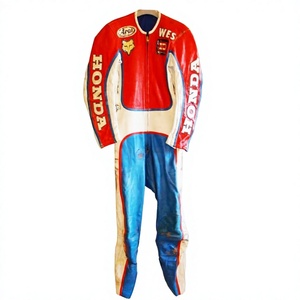 Wes Cooley Zonda 1Pc Mono de Piel de Vacuno/Canguro para Motociclismo/Traje de Moto para Motociclistas Profesionales - Product Image 1