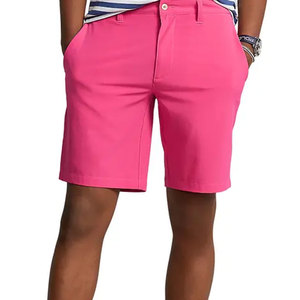 <b>Men's</b> <b>Pink</b> Bermuda <b>Shorts</b> Solid Color Button Fly Casual Woven Mid Waist Style <b>Mens</b> Training <b>Shorts</b> Durable Athletic Sports - Product Image 3