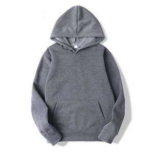 Men's <b>Orange</b> Hooded Sweatshirt Regular Fit Solid Color Cotton <b>Fleece</b> Casual Autumn Wear Pocket Design - Product Image 6