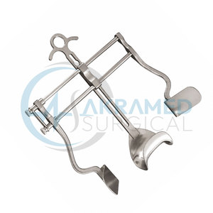 Écarteur abdominal V Mueller Balfour avec jeu de lames latérales Gibson, en acier inoxydable, instrument de chirurgie générale, certifié CE ISO - Product Image 2