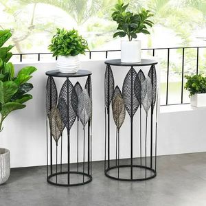 Decorative Modern Eco-Friendly Durable Iron Powder Coated Lightweight Hanging Circular <b>Plant</b> Stand Drainage Hole Home Decoration - Product Image 1