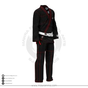 ชุดยิวยิตสู BJJ ระดับมืออาชีพ แบบสั่งทำพิเศษ ซับในแบบ Sublimation ผ้าฝ้าย 100% ทอแบบ Pearl Weave เสริมความแข็งแรง ชุดยิวยิตสูบราซิล Mawra MMA - Product Image 3