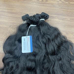 Extensions de cheveux humains vietnamiens de qualité supérieure, tissage double machine, prêtes à être expédiées, ondulées naturelles, prêtes à être expédiées - Product Image 6