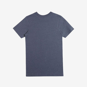 Camiseta Gris Melange de Primera Calidad |   Camisetas de Cuello Redondo y Manga Corta - Product Image 5