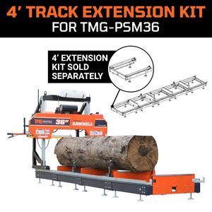 Kit di estensione binario da 4 piedi per segheria portatile TMG PSM36 usata con motore 4EX, stile orizzontale - Product Image 2