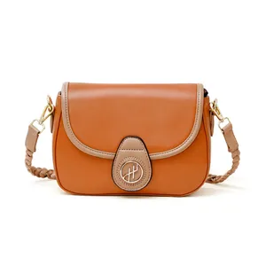 Sac à bandoulière/crossbody Hody Ayana en cuir synthétique de qualité supérieure avec longue sangle tressée, fermeture à glissière, doublure en satin - Toutes saisons - Product Image 2