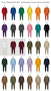 Ensemble de survêtement unisexe en tissu doux, sweat à capuche et pantalon décontractés - Product Image 6