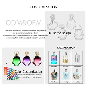 Luxury Custom Glass Perfume Bottles 50ml 100ml <b>Crimp</b> Cap <b>Set</b> Customizable Capacity for Essential Oil - Product Image 2